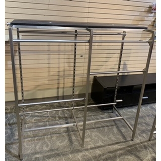 Double sided Clothing Rack with 10 Rails (Fixture/Display AS IS)