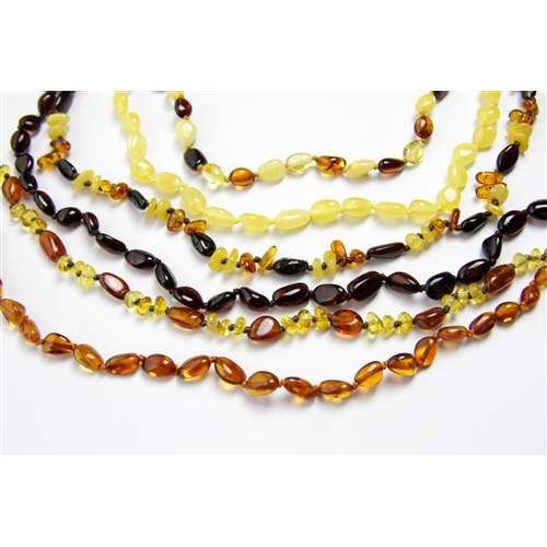 Amber teething store necklace in store