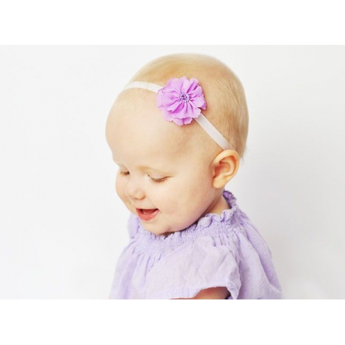 Baby Wisp - Headband Dainty Snowdrop - Newborn - Lavender